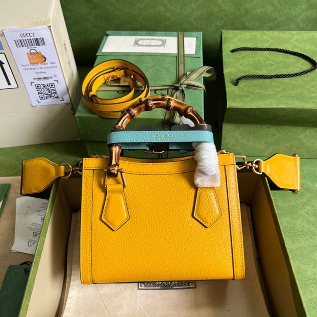 Gucci Diana mini tote bag 702732 yellow