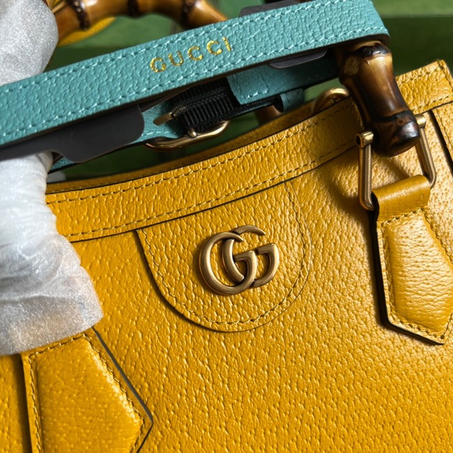 Gucci Diana mini tote bag 702732 yellow