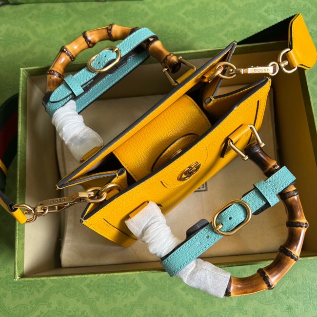Gucci Diana mini tote bag 702732 yellow