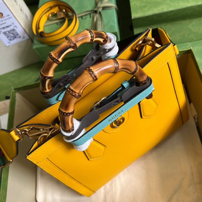 Gucci Diana small tote bag 702721 yellow