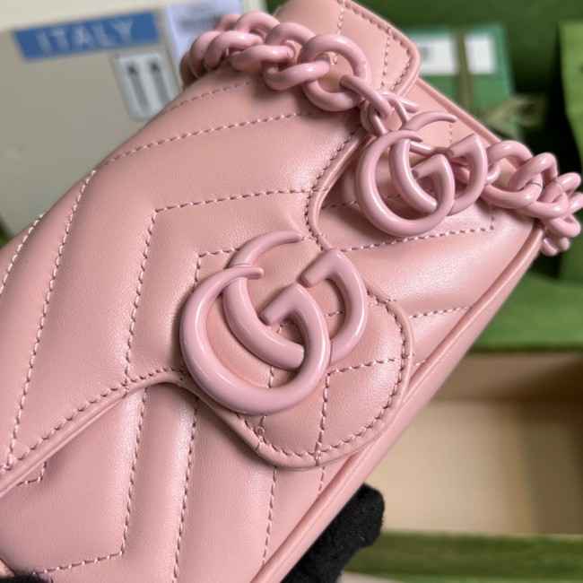 Gucci GG Marmont belt bag 699757 Light pink