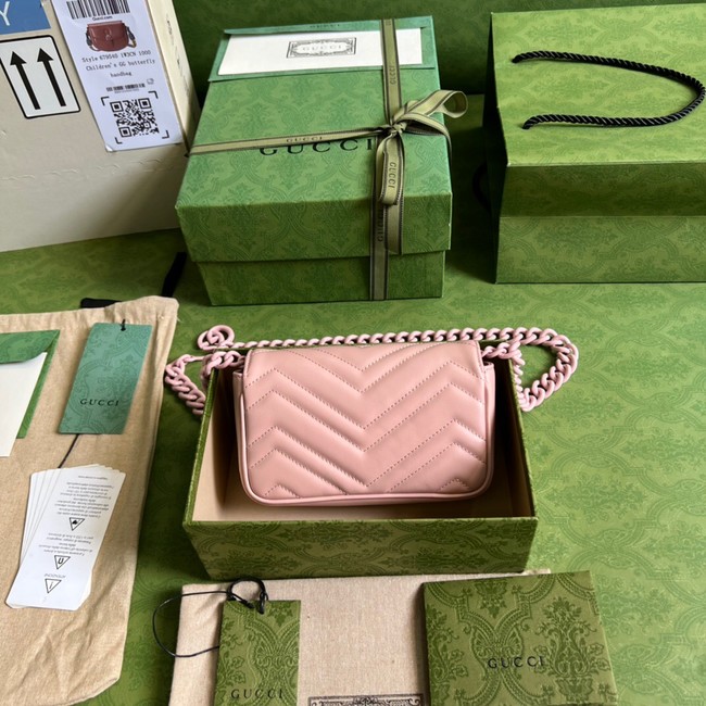 Gucci GG Marmont belt bag 699757 Light pink