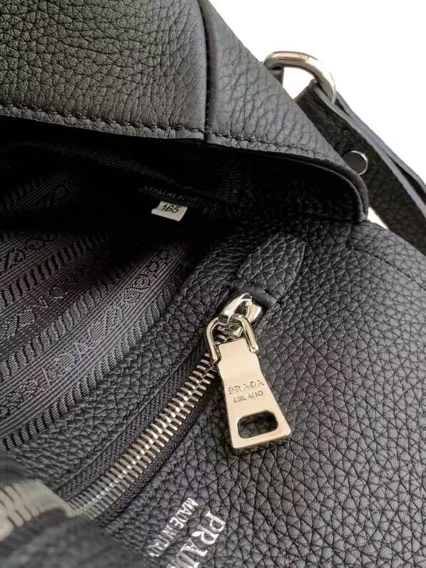 Prada Leather bag with shoulder strap 1DB443 black