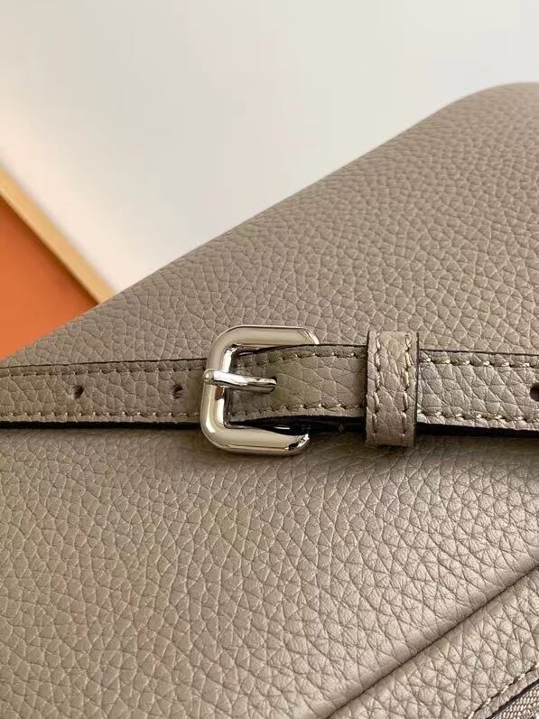 Prada Leather bag with shoulder strap 1DB820 gray