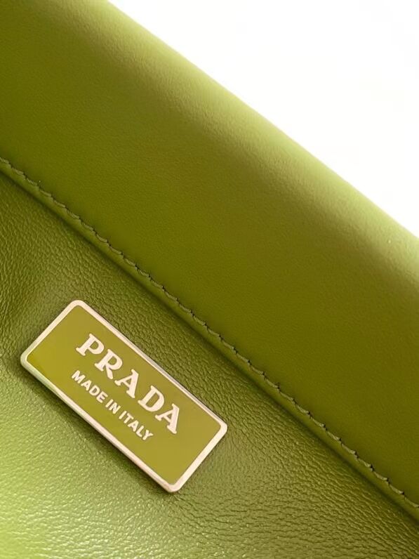 Prada leather Top Handle 1BD866 green