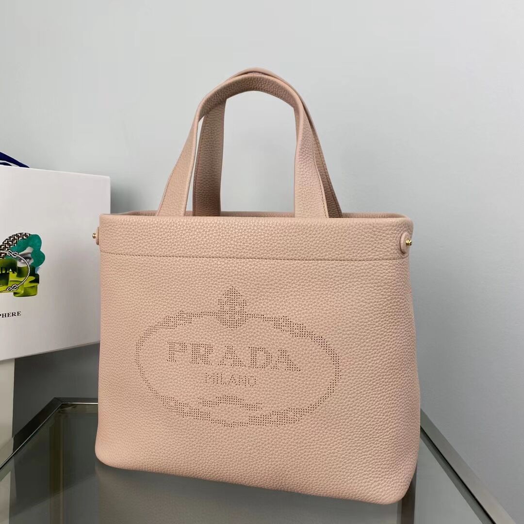 Prada leather tote bag 1AG833 pink