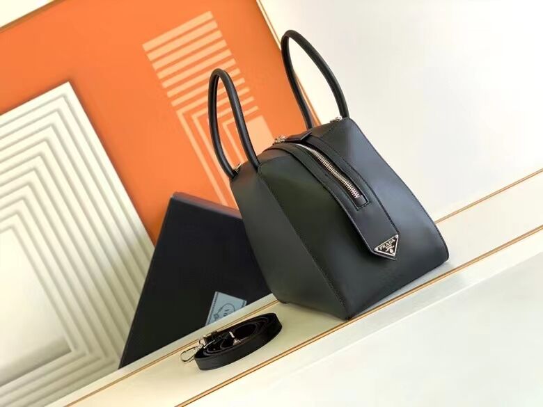 Prada leather tote bag 1BD663 black