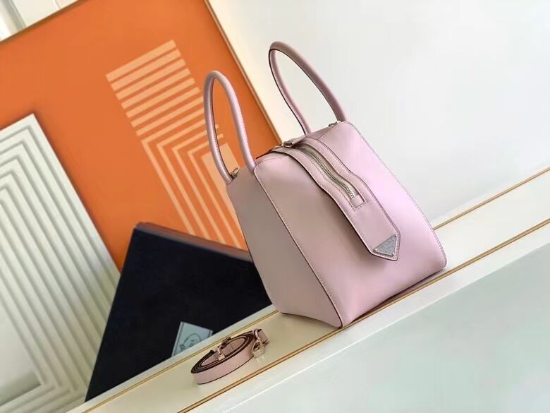 Prada leather tote bag 1BD663 pink