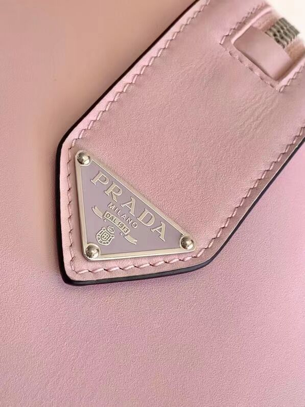 Prada leather tote bag 1BD663 pink