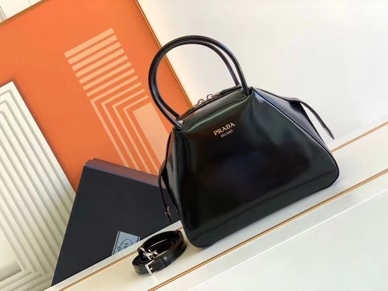 Prada leather tote bag 1BD663A black