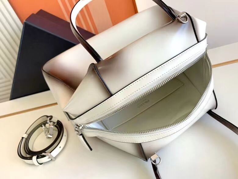 Prada leather tote bag 1BD663A white