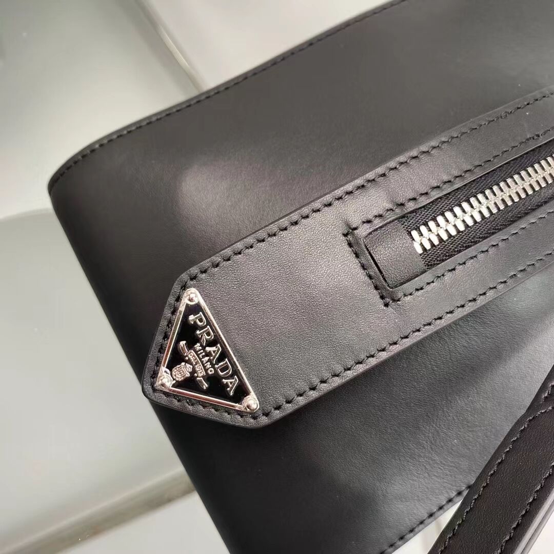 Prada leather tote bag 1BD665 black