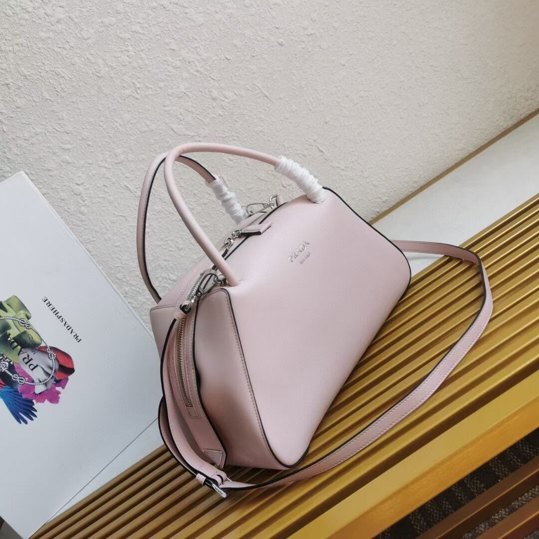 Prada leather tote bag 1BD665 pink