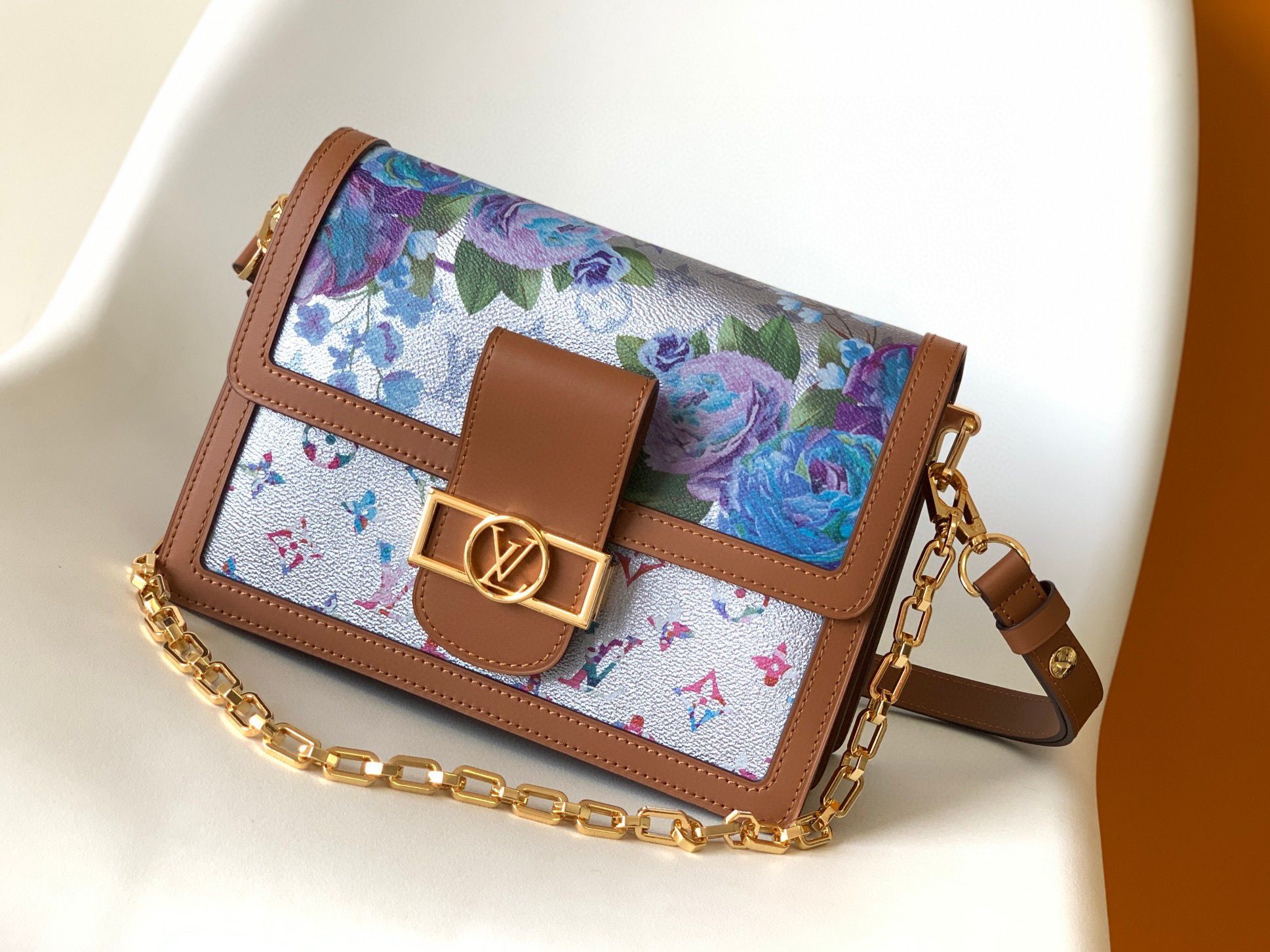 Louis Vuitton Medium DAUPHINE 21266 Brown&Flower