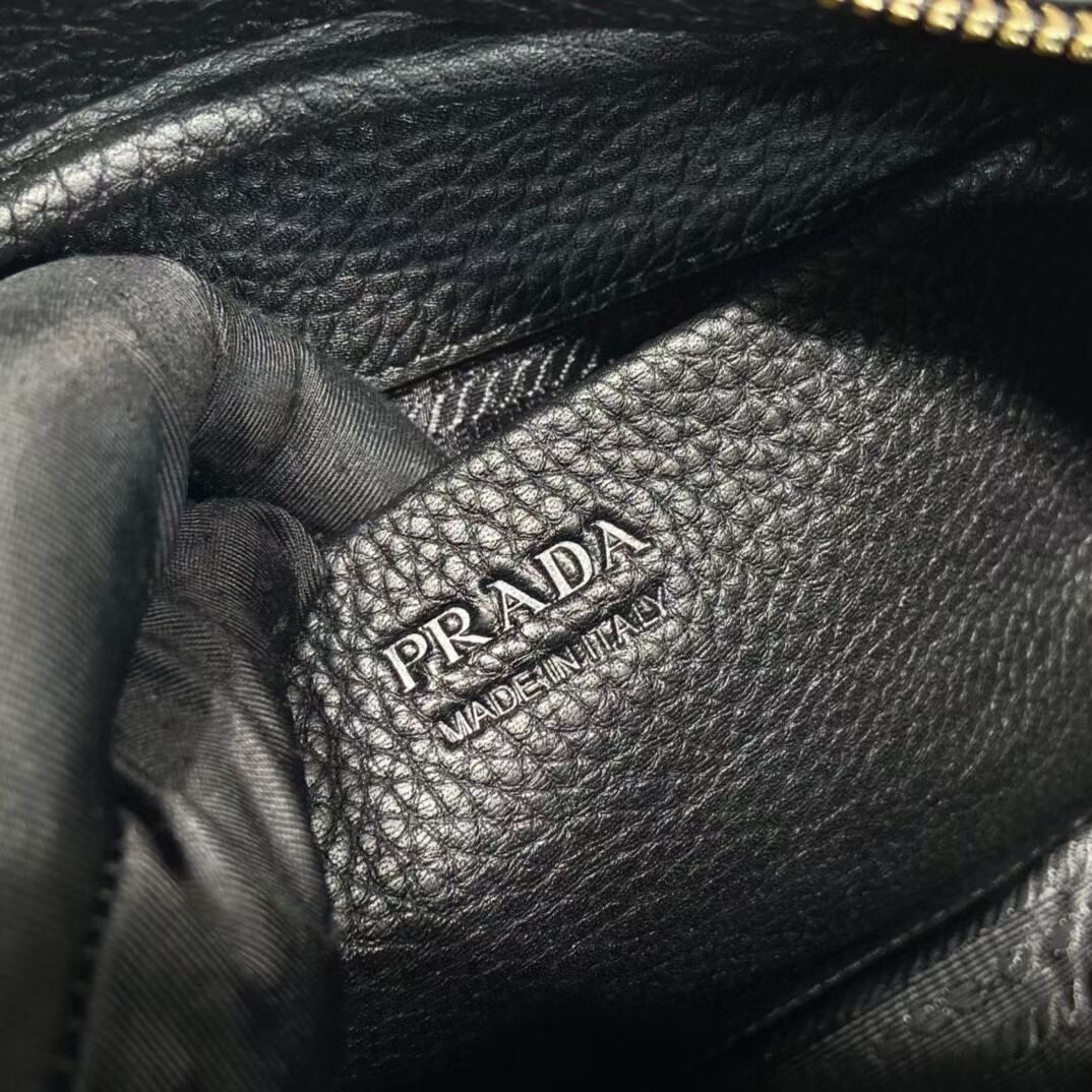Prada leather tote bag 1DH770 black