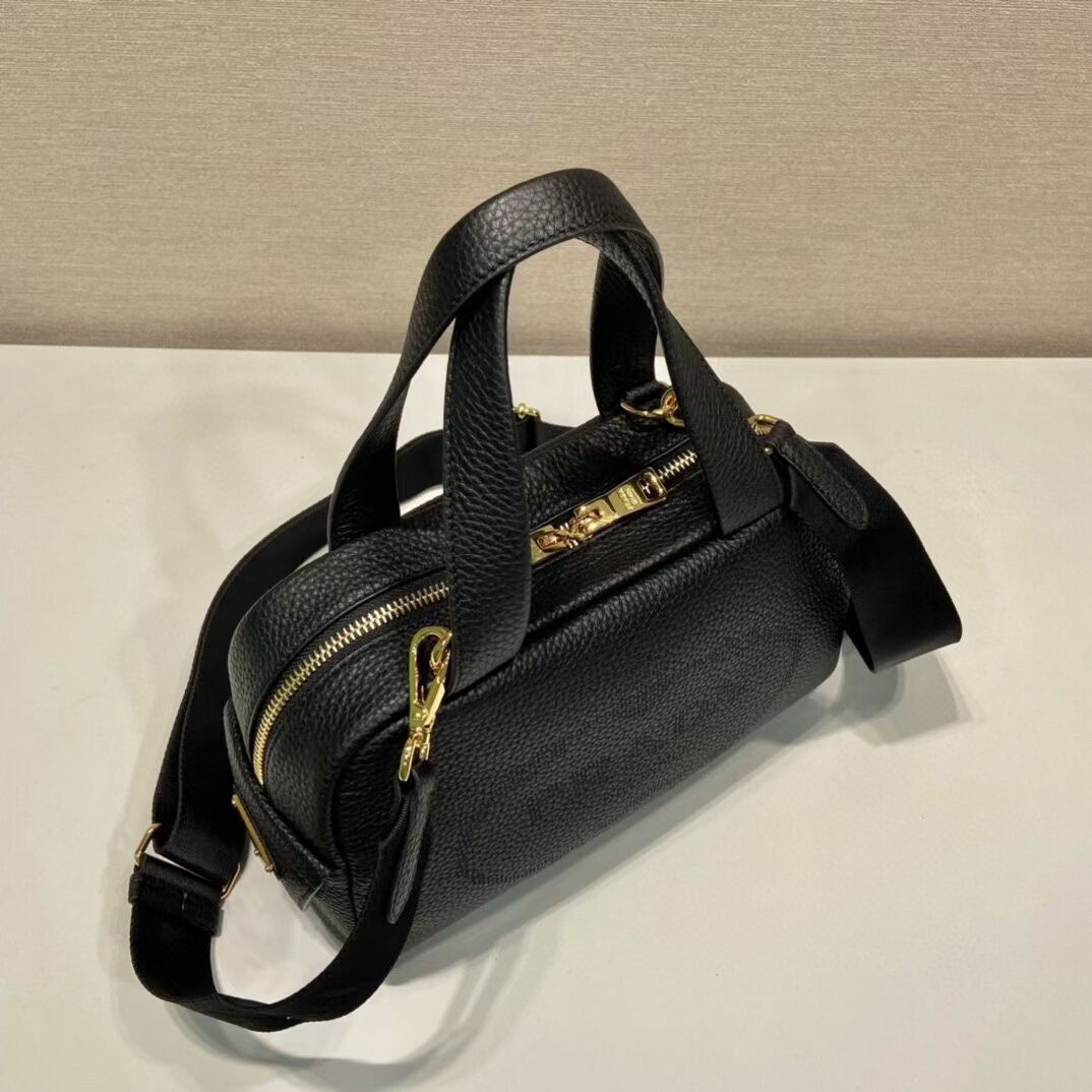Prada leather tote bag 1DH770 black