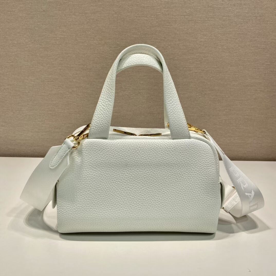 Prada leather tote bag 1DH770 white