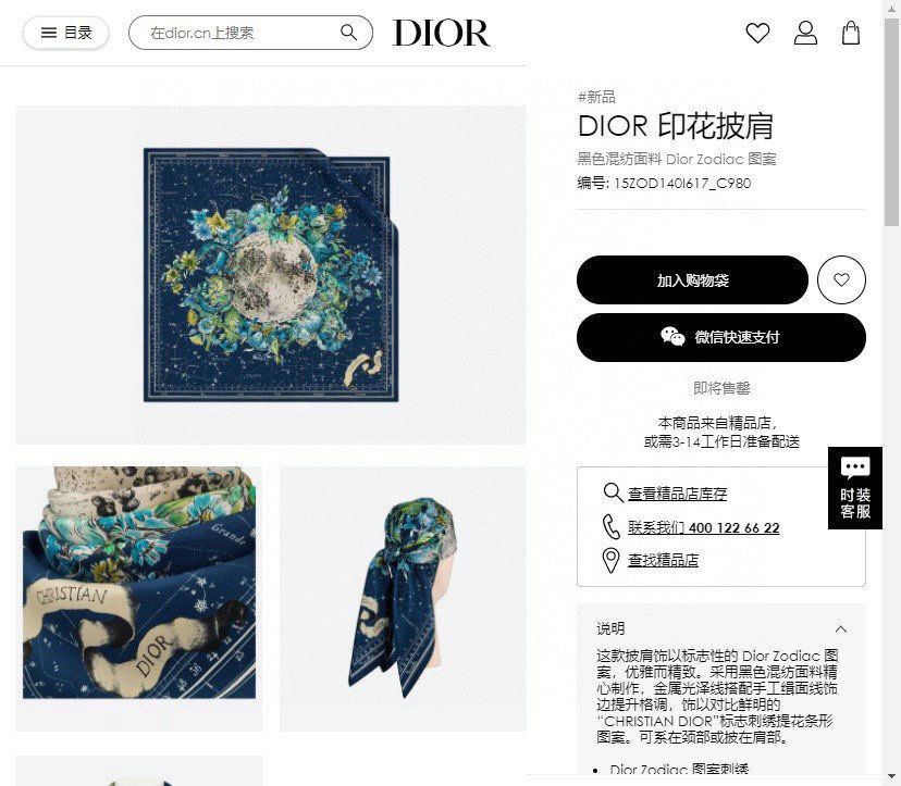 Dior Scarf DIC00091
