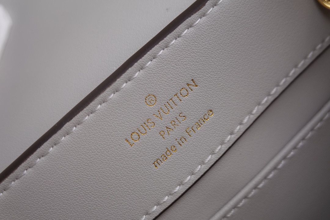 Louis Vuitton crocodile skin CAPUCINES MINI M48865 light gray