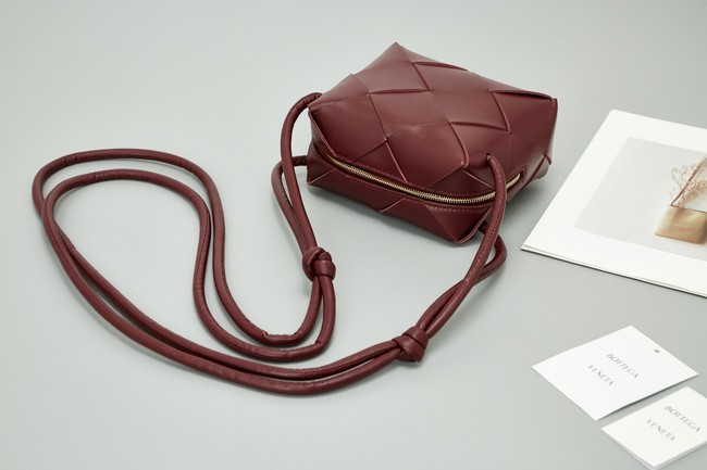 Bottega Veneta Mini Cassette Camera Bag 701915 Barolo