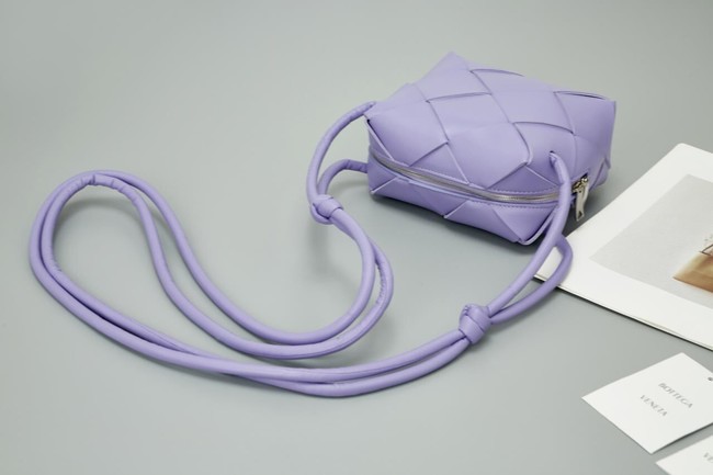 Bottega Veneta Mini Cassette Camera Bag 701915 Purple