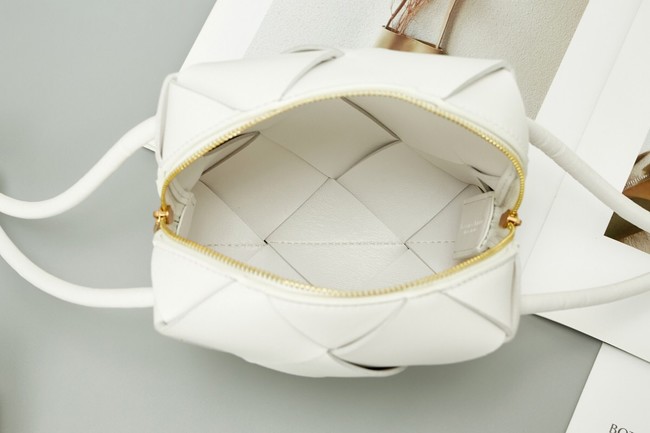 Bottega Veneta Mini Cassette Camera Bag 701915 white