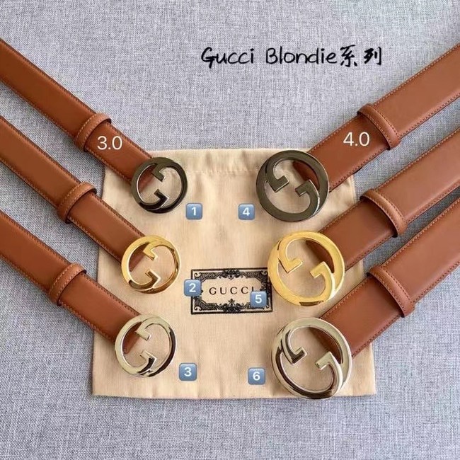 Gucci Blondie 30MM leather belt 703148-3