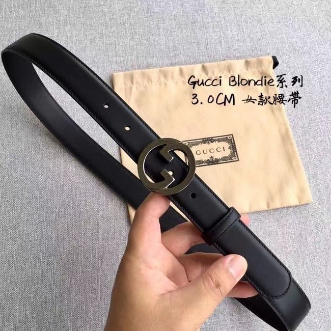 Gucci Blondie 30MM leather belt 703148-4