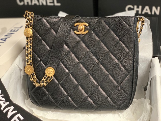 Chanel SMALL SHOPPING BAG AS3400 black