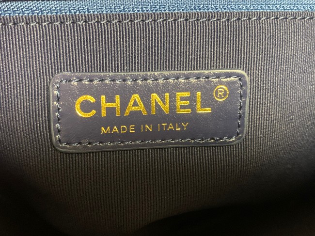 Chanel SMALL SHOPPING BAG AS3400 blue