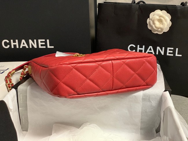 Chanel SMALL SHOPPING BAG AS3400 red
