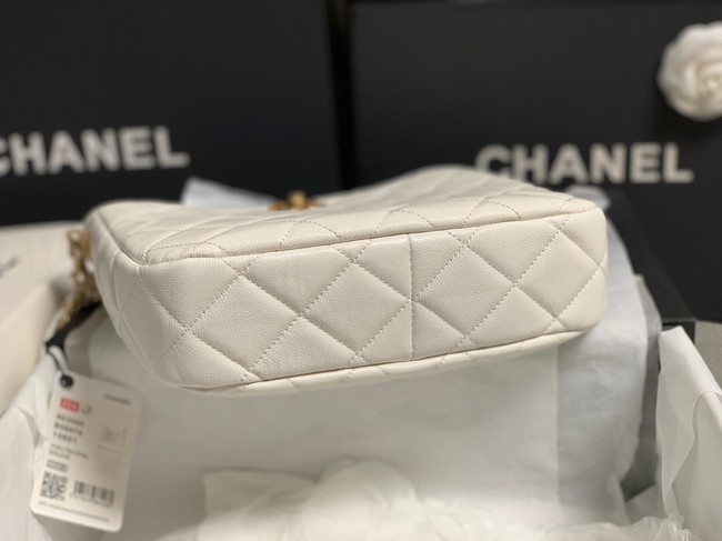 Chanel SMALL SHOPPING BAG AS3400 white