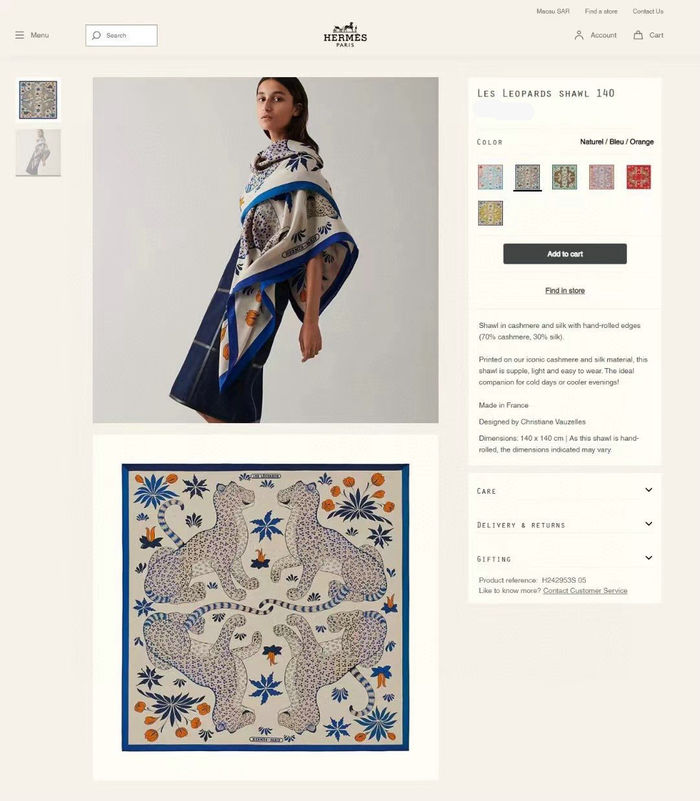 Hermes Scarf HEC00414