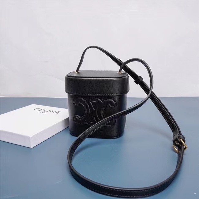 Celine MINI TEEN CLASSIC BAG IN BOX CALFSKIN 199263 BLACK