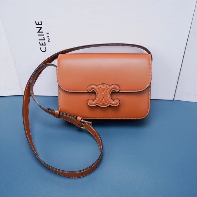 Celine TEEN CLASSIC BAG IN BOX CALFSKIN 199223 TAN