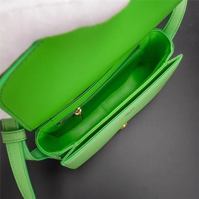 Celine TEEN CLASSIC BAG IN BOX CALFSKIN 199223 green