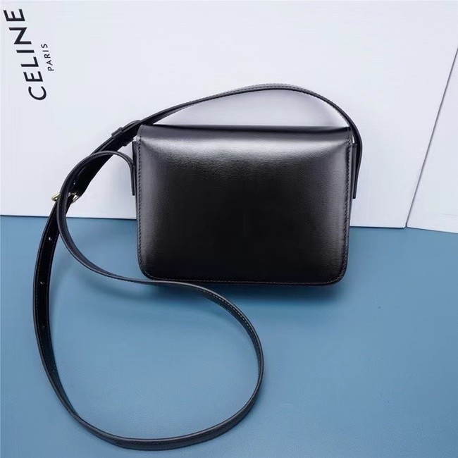 Celine TEEN CLASSIC BAG IN BOX CALFSKIN 199233 black