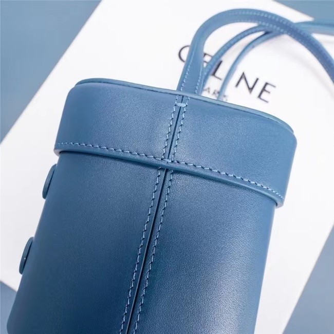 Celine MINI TEEN CLASSIC BAG IN BOX CALFSKIN 199263 blue