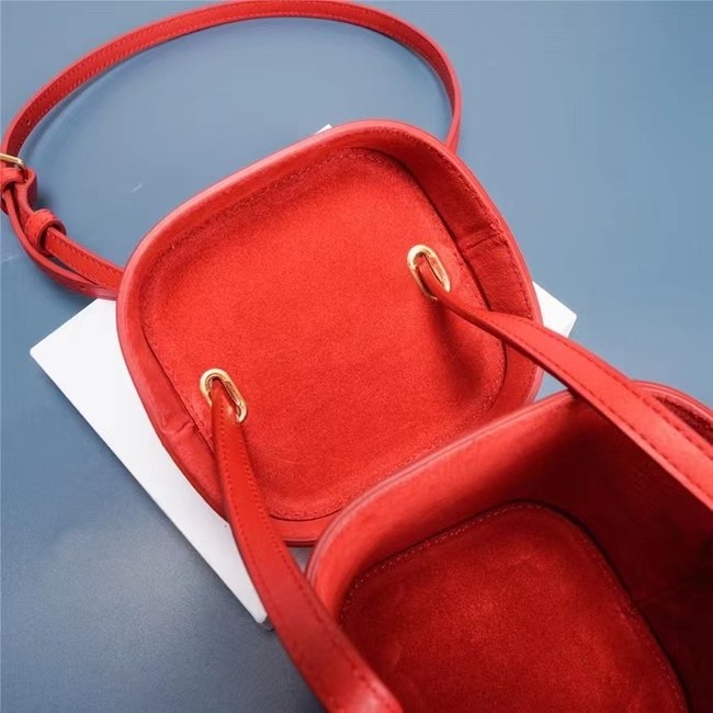 Celine MINI TEEN CLASSIC BAG IN BOX CALFSKIN 199263 red