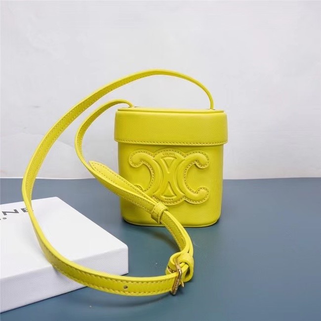 Celine MINI TEEN CLASSIC BAG IN BOX CALFSKIN 199263 yellow 