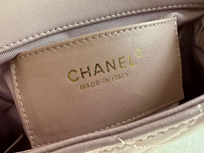 Chanel MINI FLAP BAG Lambskin & Gold-Tone Metal AS3473 pink