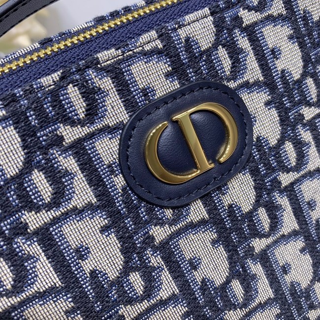 DIOR 30 MONTAIGNE BOX BAG Blue Multicolor Dior Oblique Jacquard S2141