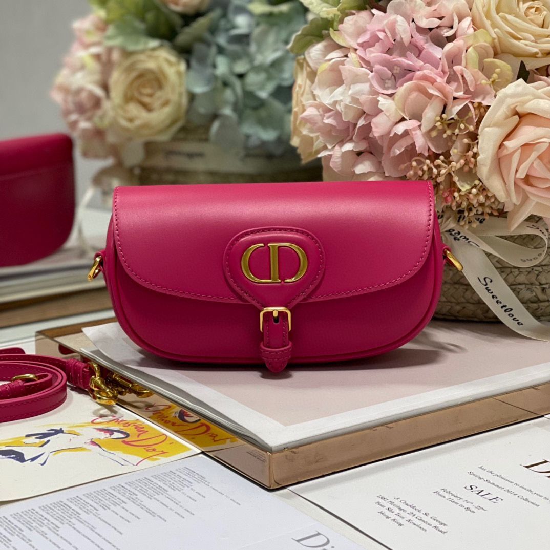 DIOR BOBBY EAST-WEST BAG Box Calfskin M9317S Rose