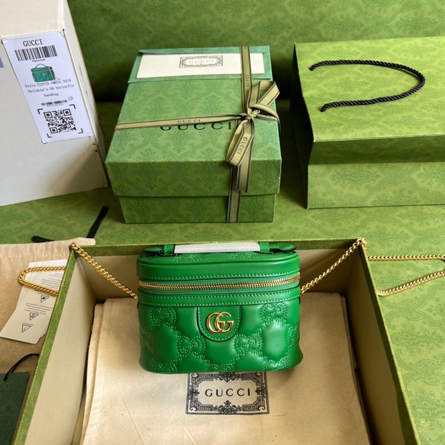 Gucci GG Matelasse top handle mini bag 723770 Green