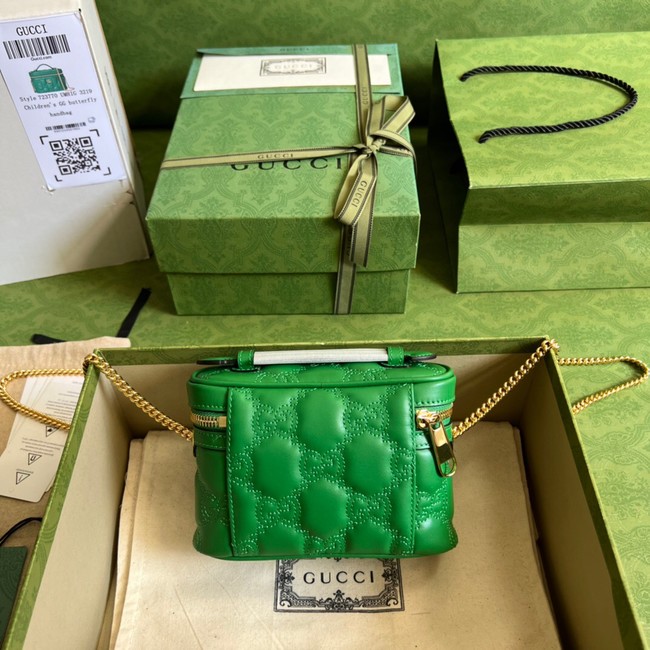 Gucci GG Matelasse top handle mini bag 723770 Green