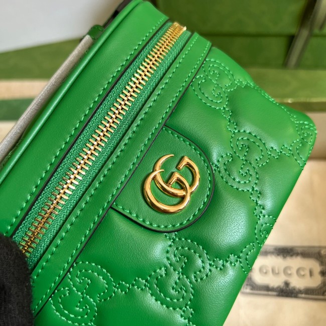 Gucci GG Matelasse top handle mini bag 723770 Green