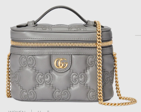 Gucci GG Matelasse top handle mini bag 723770 Grey