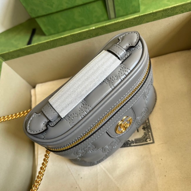 Gucci GG Matelasse top handle mini bag 723770 Grey