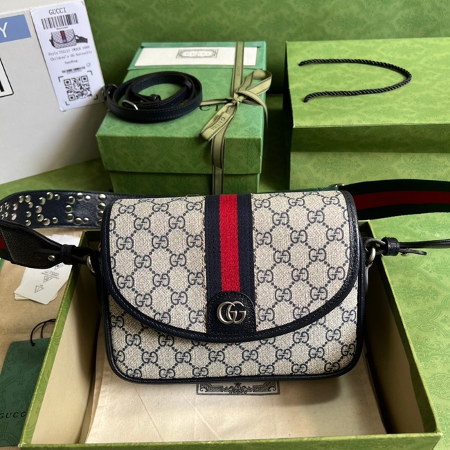 Gucci Ophidia mini GG shoulder bag 722117 Blue