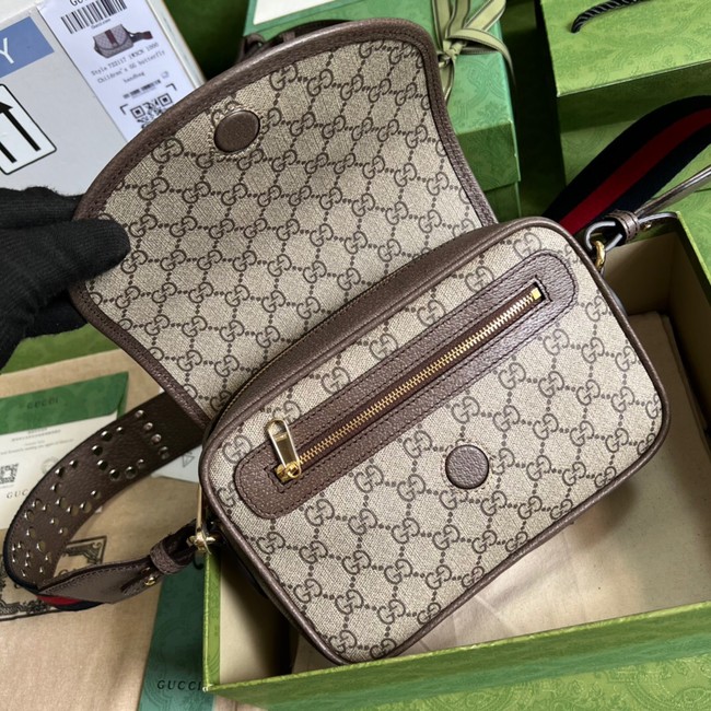 Gucci Ophidia mini GG shoulder bag 722117 Brown